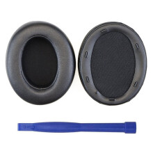 (Black) Breathable Ear Pads for WHXB910N XB910N Earphones Skin-friendly Earpads Sleeves