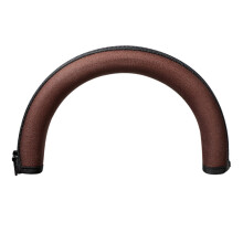 (Brown) Universal Cloth Ear Beam Cushion for Head Beam Zipper Design Cover for Kingston for HYPERX Cloud Headphone Headband