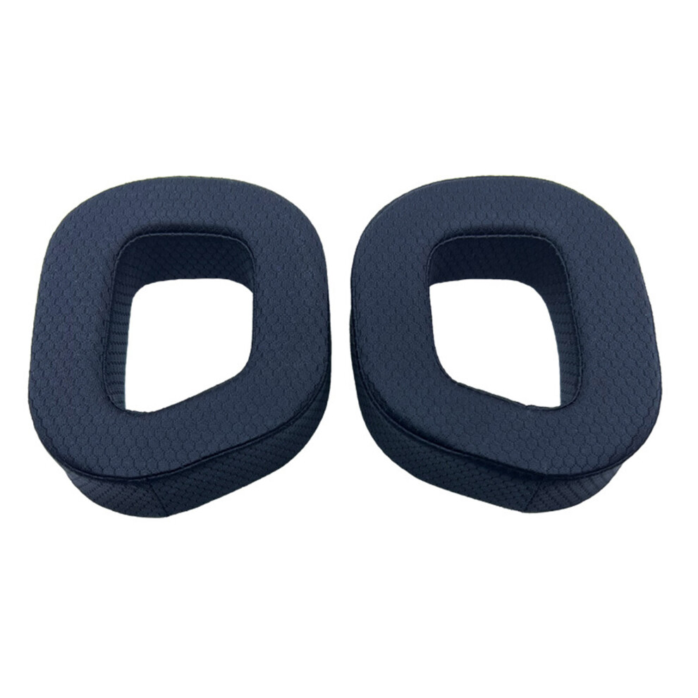(Black, net) Protective Earpads Ear Pads Muffs Cushion Repair Part for CORSAIR HS80 RGB Headphone Earmuffs Round Earcups