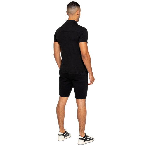 Ze Enzo (S, Black) Enzo Mens Polo Tracksuit Set 2