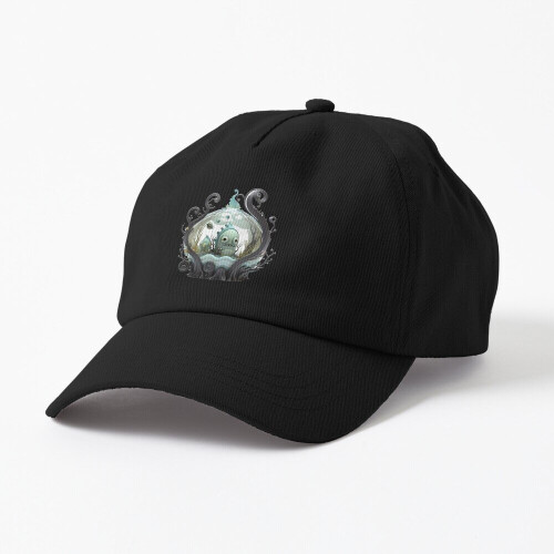 Unisex Strapback Dad Hat Baseball Cap Fish in a bottle 3