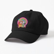 Unisex Strapback Dad Hat Baseball Cap 80s aesthetic color kids glitter rainbow sphere