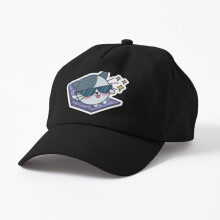 Unisex Strapback Dad Hat Baseball Cap Cat With Glassess