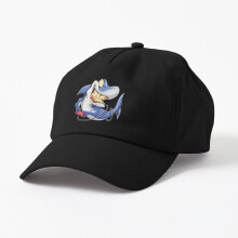 Unisex Strapback Dad Hat Baseball Cap video game controller shark