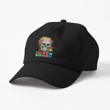 Unisex Strapback Dad Hat Baseball Cap Funny Cinco De Mayos Fiesta Squad Mexican Skull Kids
