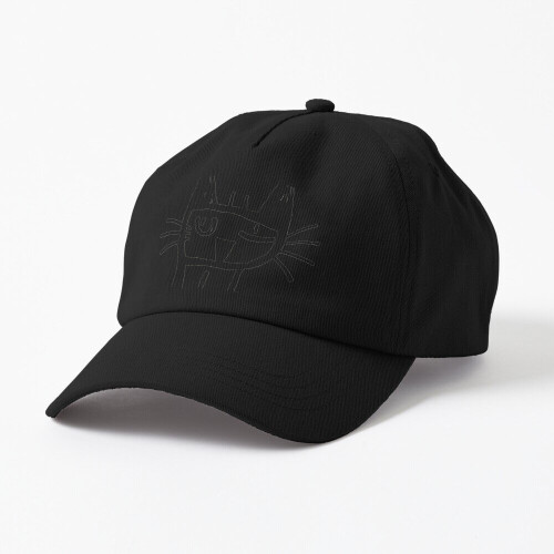 Unisex Strapback Dad Hat Baseball Cap Cat Drawn by a 5 Years Old Kid