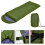 True Face (Khaki) Single Sleeping Bag Rectangular 3-4 Season Camping 2