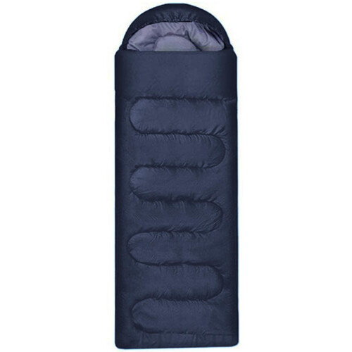 True Face (Navy) Single Sleeping Bag Rectangular 3-4 Season Camping
