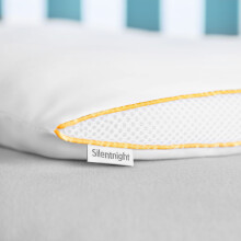 Silentnight Safe Nights Breathable Anti-Allergy Cot Bed Pillow for Babies 12 Months+, Mesh Sides, Slim Support 552554GE
