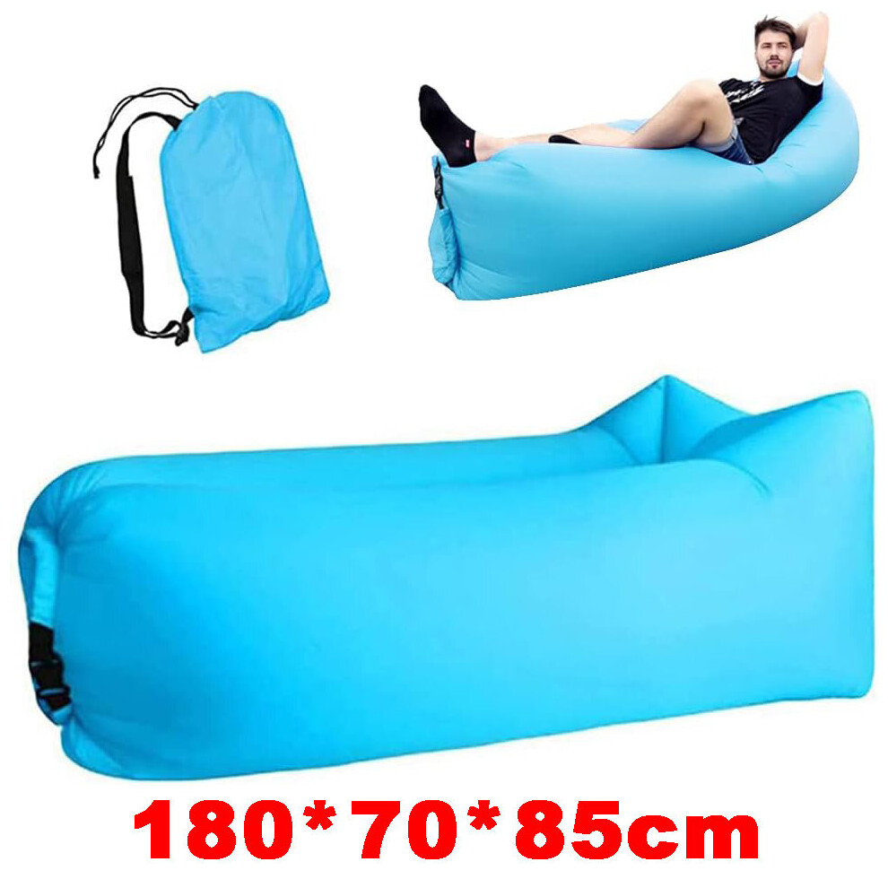 Inflatable Lounger Beach Camping Air Sofa Folding Lazy Lounger Bed UK
