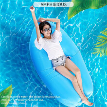 Inflatable Air Bed Lounger Couch Chair Sofa Bag Hangout Camping Beach