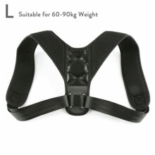 (L) Back Posture Corrector Shoulder Straight Support Brace Belt Therapy Men Women