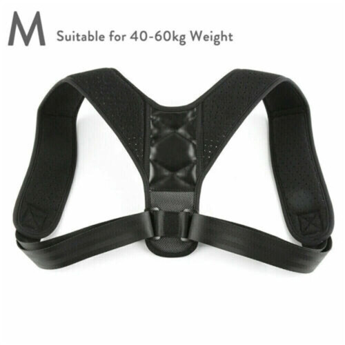 (M) Back Posture Corrector Shoulder Straight Support Brace Belt Therapy Men Women