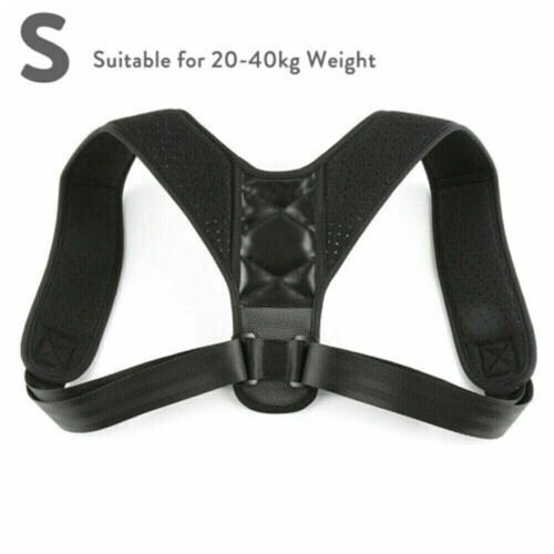 (S) Back Posture Corrector Shoulder Straight Support Brace Belt Therapy Men Women