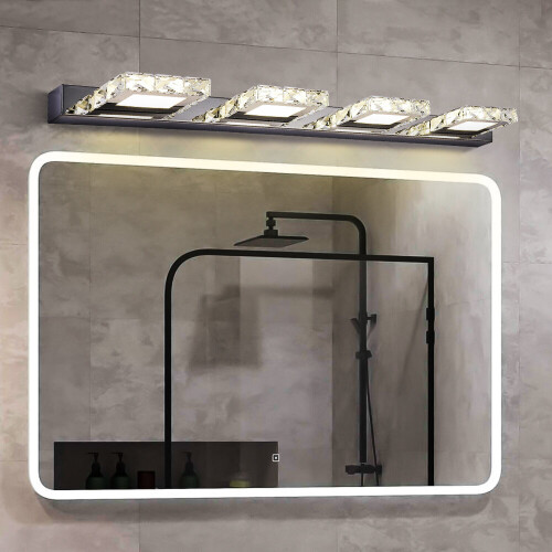 Living And Home 60CM Chrome 4 Light Bathroom Vanity Light