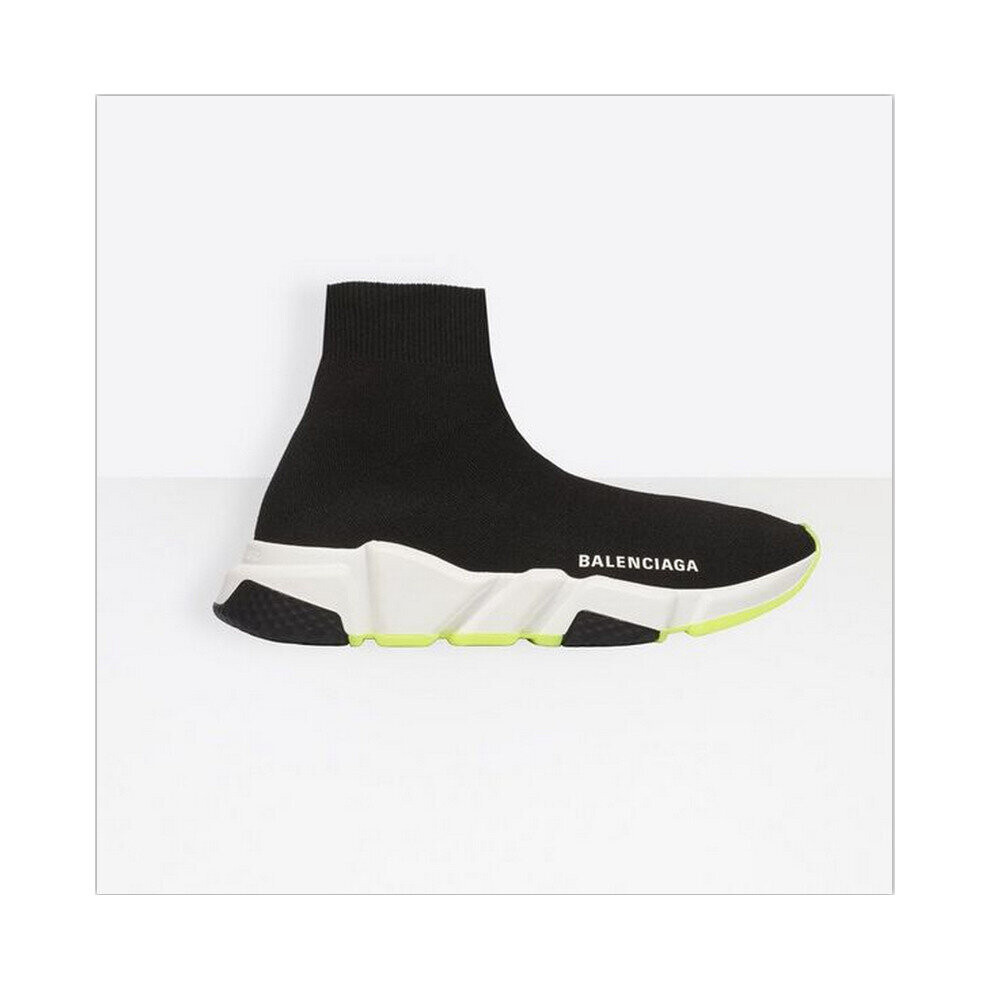 (Black 2, UK5.5=EUR38) Womens mens Designer Knit Speed Sock Runner shoes