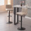 AINPECCA (2x BarStools, Suede BEIGE) Swivel Bar Chairs 1