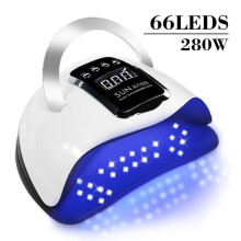 Professional Nail Drying Lamp for Manicure 280W 66LEDS Gel Polish Drying Machine with Auto Sensor UV LED Nail Lamp