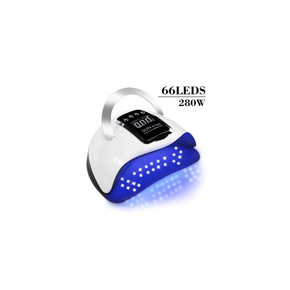 Professional Nail Drying Lamp for Manicure 280W 66LEDS Gel Polish Drying Machine with Auto Sensor UV LED Nail Lamp
