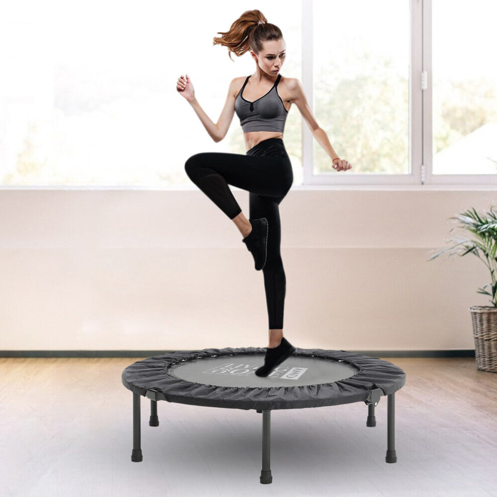 38" Foldable Trampoline Jumper Fitness Gym Aerobic Exercise