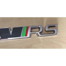 Metal Car Trunk Body Vrs Logo For Skoda Octavia Fabia Black Silver