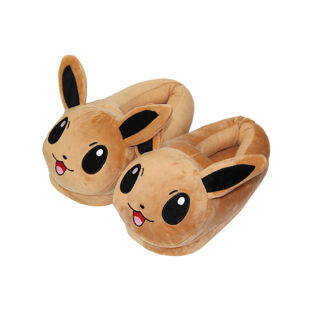 Bonxaif (Eevee) Pikachu Super Mario Sylveon Plush Slippers Home Winter Plush Shoes Multicoloured