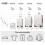 (White) 1 or 4 Pieces Lightweight Hard Shell ABS Suitcase With TSA Lock 10