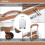 (White) 1 or 4 Pieces Lightweight Hard Shell ABS Suitcase With TSA Lock 5