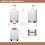 (White) 1 or 4 Pieces Lightweight Hard Shell ABS Suitcase With TSA Lock 9