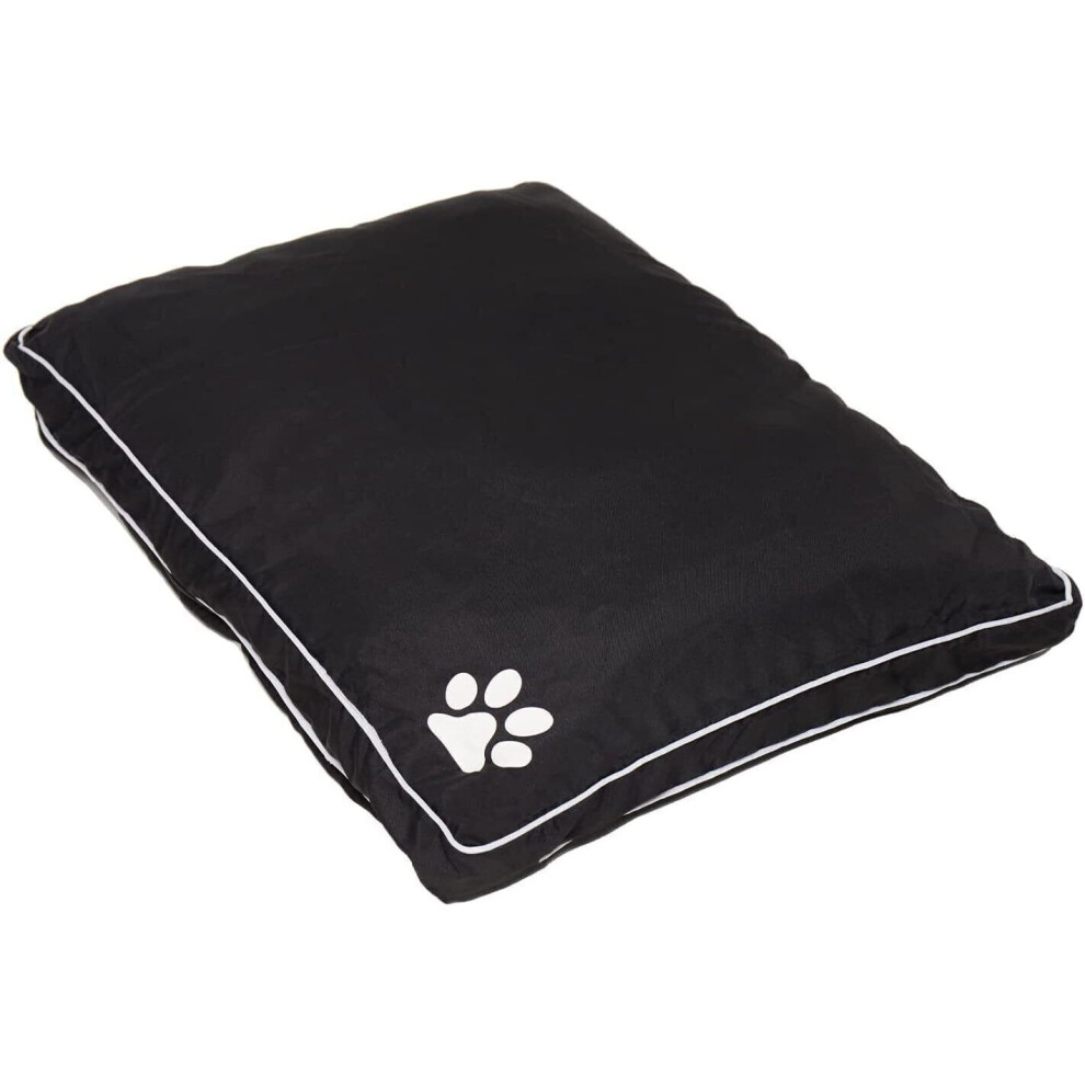 (Paws Black DB) Waterproof Dog Bed Heavy Duty Cover Hardwearing Puppy Pet Cushion Mattress Tough