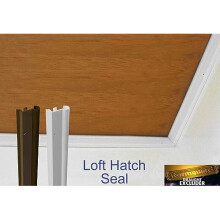 Stormguard Around Loft Attic Hatch Door Draught Excluder Seal Strip Weather Proofing Insulation. (4 x 1028mm, White)