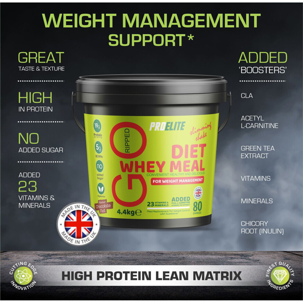 Proelite (Strawberry Delight) Diet Protein Meal Replacement Powder Fat Loss