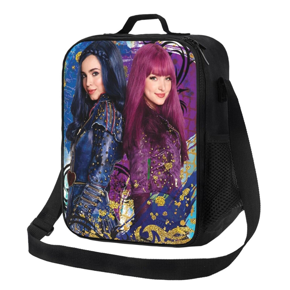 Kids Lunch Bag Descendants Poster Insulated Tote Box For Girls Boys Back To School