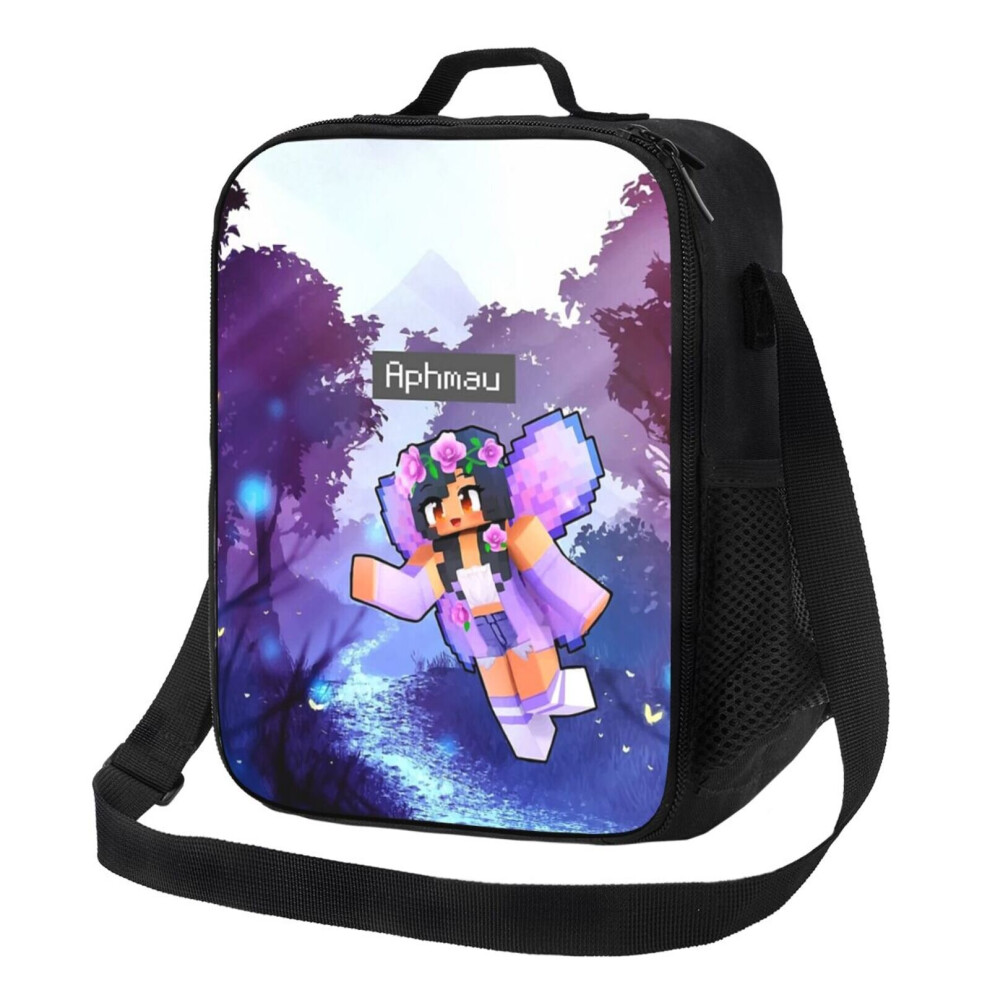 Kids Lunch Bag Aphmau Minecraft Magical Fairy Insulated Tote Box for Girls Boys Back to School