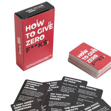 Trivia Cards Pack How To Give Zero F**ks Stocking Filler Gift For Him