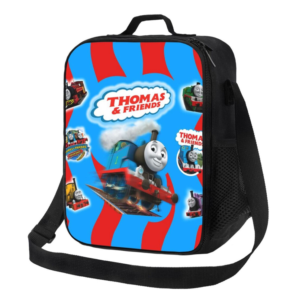Kids Lunch Bag Thomas Friends Abstract Insulated Tote Box for Girls Boys Back to School