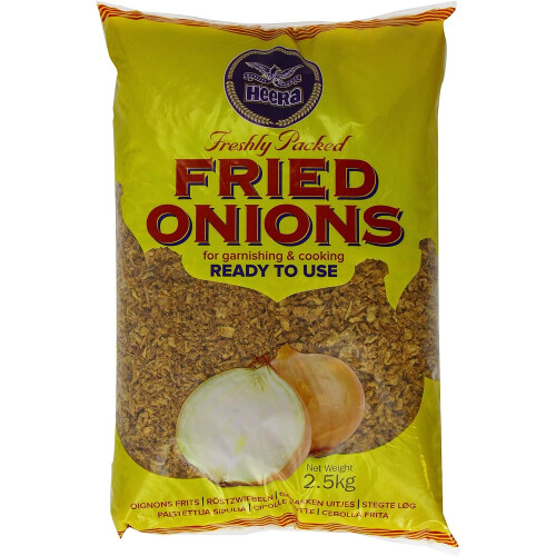 Heera Fried Onions 2.5kg ( pack of 1 )