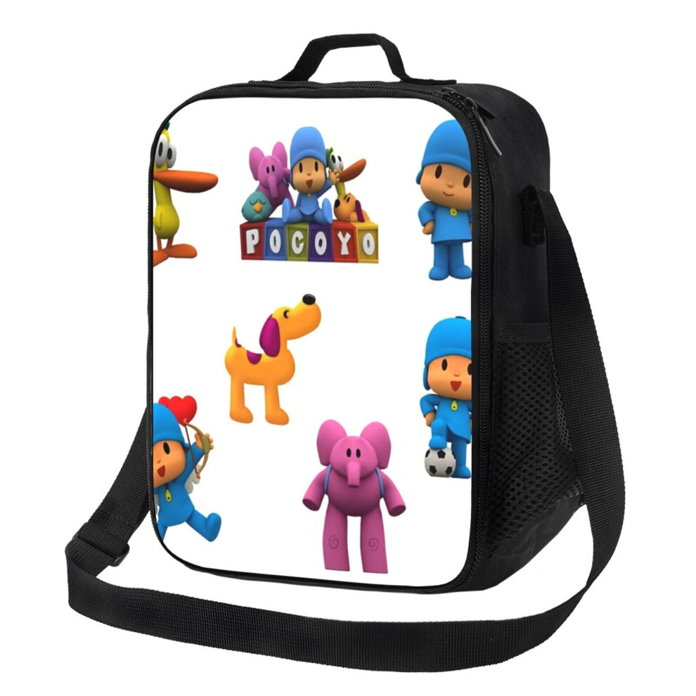 Kids Lunch Bag Pocoyo Insulated Tote Box for Girls Boys Back to School