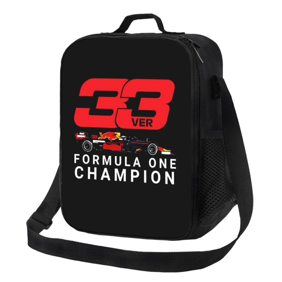 Kids Lunch Bag Formula One CHAMPION, Go Max, Max Verstappen, Max Verstappen 33, F1, Max Verstap Insulated Tote Box for Girls Boys Back to School