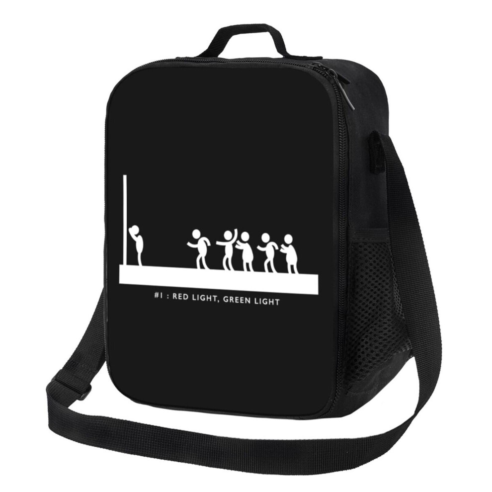 Kids Lunch Bag Squid Game Round 1 - Red Light, Green Light Insulated Tote Box for Girls Boys Back to School
