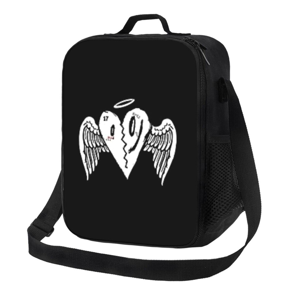 Kids Lunch Bag Xxxtentacion Broken Heart Rip Halo Tatoos 17 X Insulated Tote Box for Girls Boys Back to School