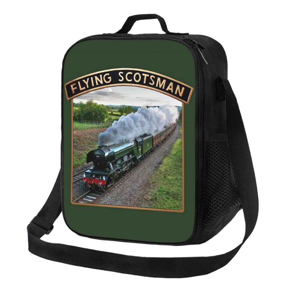 Kids Lunch Bag Flying Scotsman And Nameplate Insulated Tote Box for Girls Boys Back to School