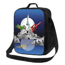 Kids Lunch Bag Thunderbirds Tracy Island Insulated Tote Box for Girls Boys Back to School