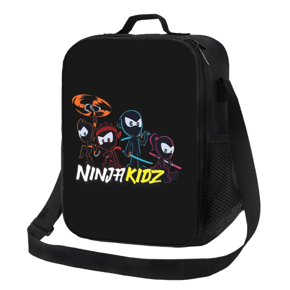 Kids Lunch Bag Ninja Kidz Insulated Tote Box for Girls Boys Back to School