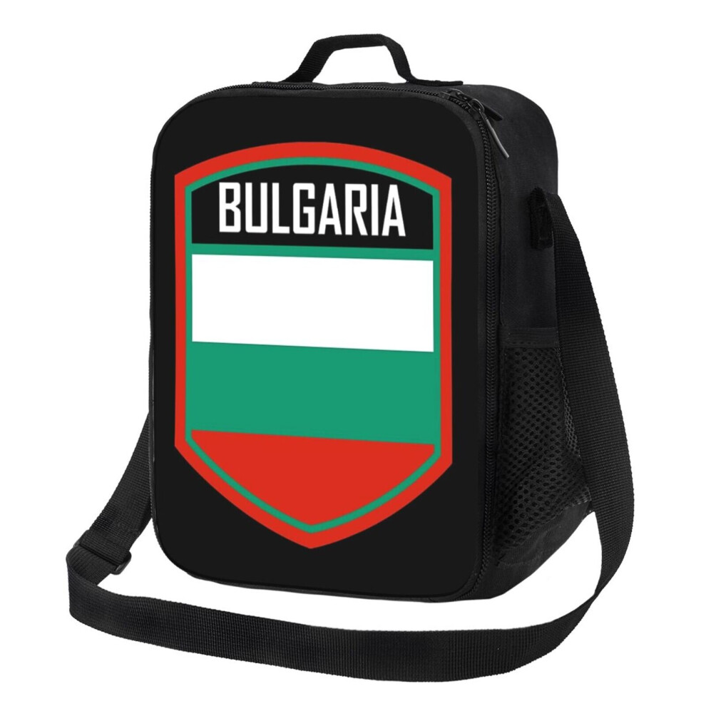 Kids Lunch Bag Bulgaria Flag Emblem Insulated Tote Box for Girls Boys Back to School