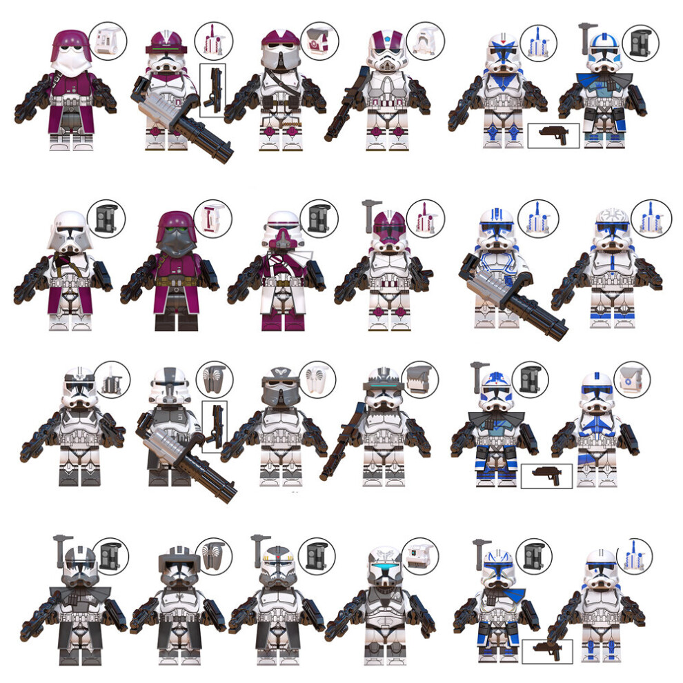 24Pcs Fit Lego Star Wars Empire Storm Trooper Minifigures Kids Toys