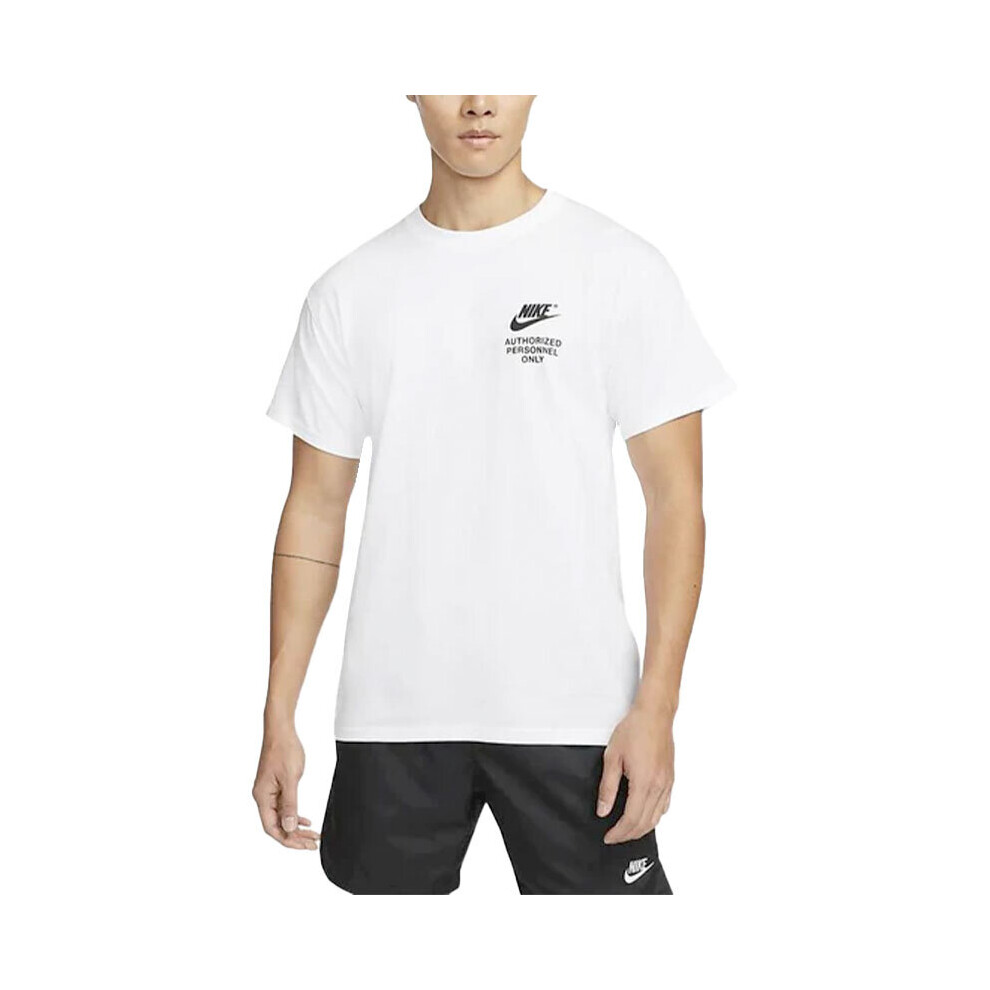 (White, XL) NIKE DM6428 Mens Short Sleeve T Shirts Quick Dry
