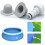 (10FT) AAMEN Blue Inflatable swimming pool Prompt Set Pool 1