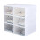 12x Plastic Shoe Storage Boxes Drawer Stackable Foldable Organiser 1