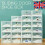 12x Plastic Shoe Storage Boxes Drawer Stackable Foldable Organiser 2
